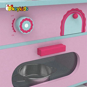 Original Design pretend play wooden mini kitchen set for girls W10C427