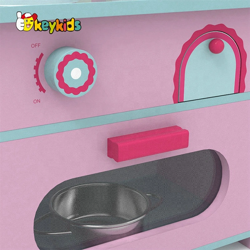 Original Design pretend play wooden mini kitchen set for girls W10C427