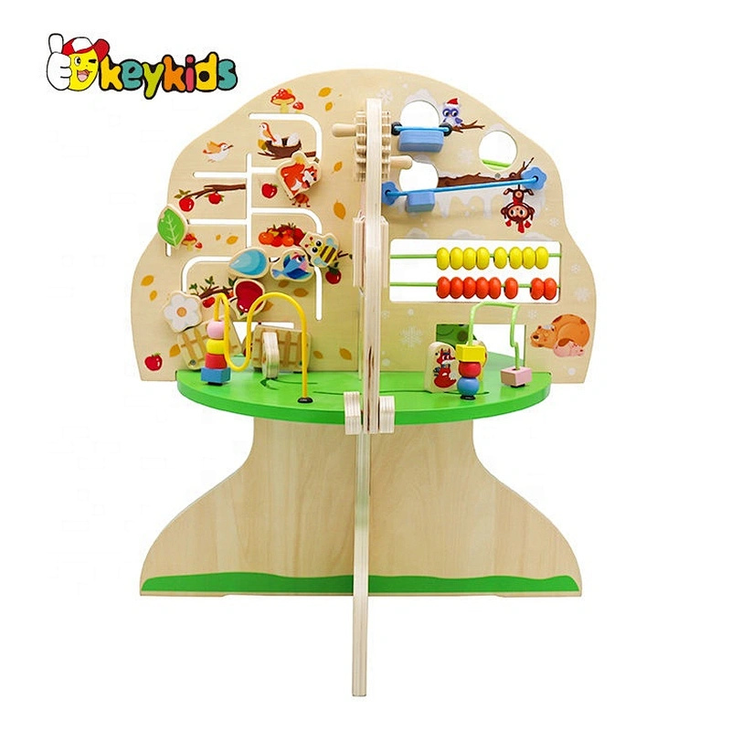 Customize educational wooden abacus counting toy for toddlers W12A046