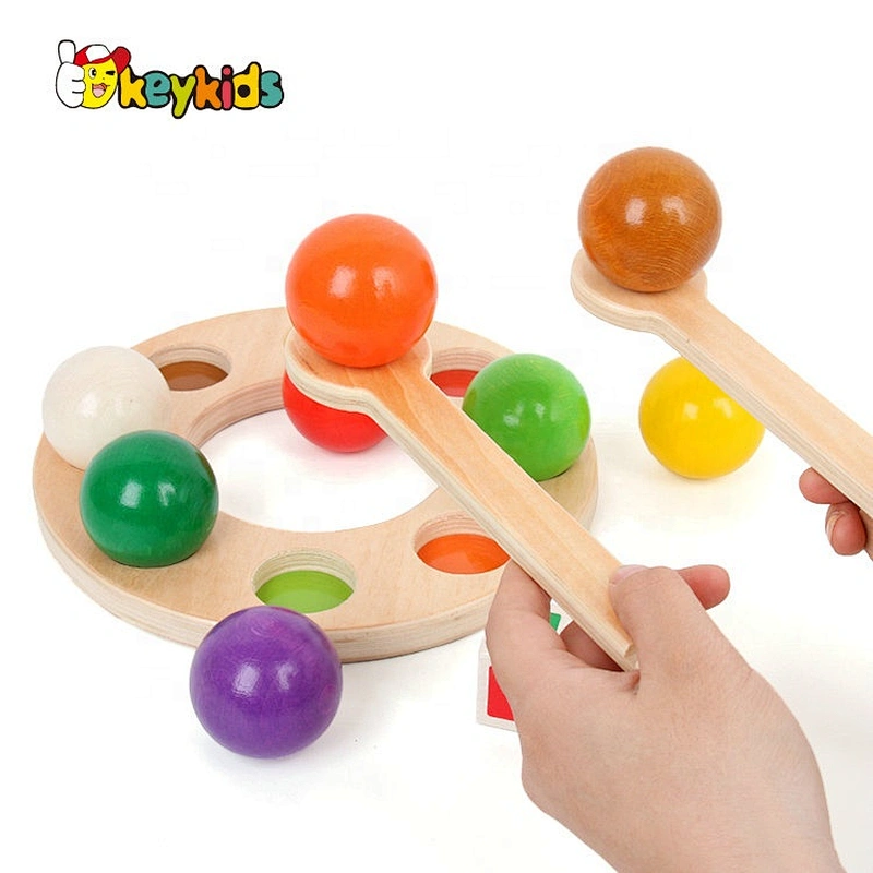 New design early development wooden shape matching toy for baby W13E096