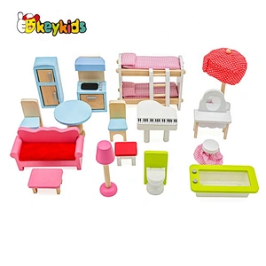 Top Sale Lovely Kids Wooden Barbie Doll House For Girls For Wholesale W06A100