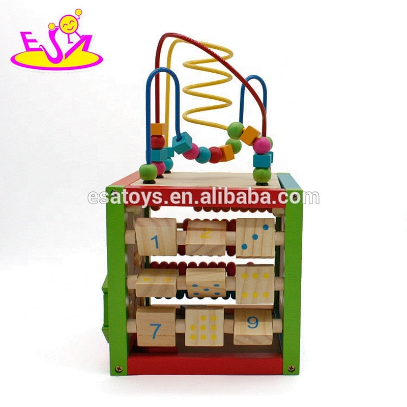 Baby Wooden Montessori Activity Cube For Wholesale W11B084