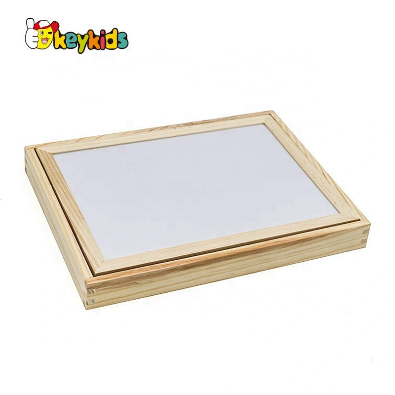 Multi-function Magnetic Wooden easel blackboard,Children non-toxic wooden blackboard,Wooden Double Sides Blackboard W12B060