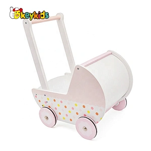 Top Sale Learning Walking Pink Wooden Kids Walker For Wholesale W16E102B