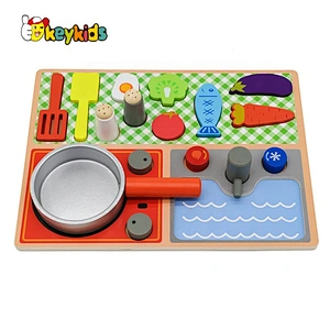Best Sale Educational Toy Pots And Pans Wooden For Kids W10B210