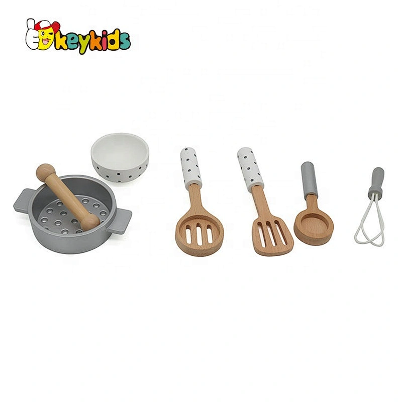 New arrive pretend play wooden cookware toy for children W10B377