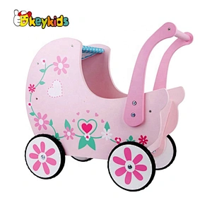 Best Sale Educational Pink Wooden Baby Walker For Kids W16E130