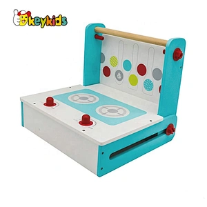 New hottest foldable tabletop wooden small toy kitchen for kids pretend W10C456