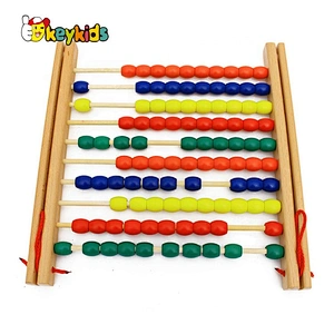 Handmade montessori learning wooden abacus for kids W12F108