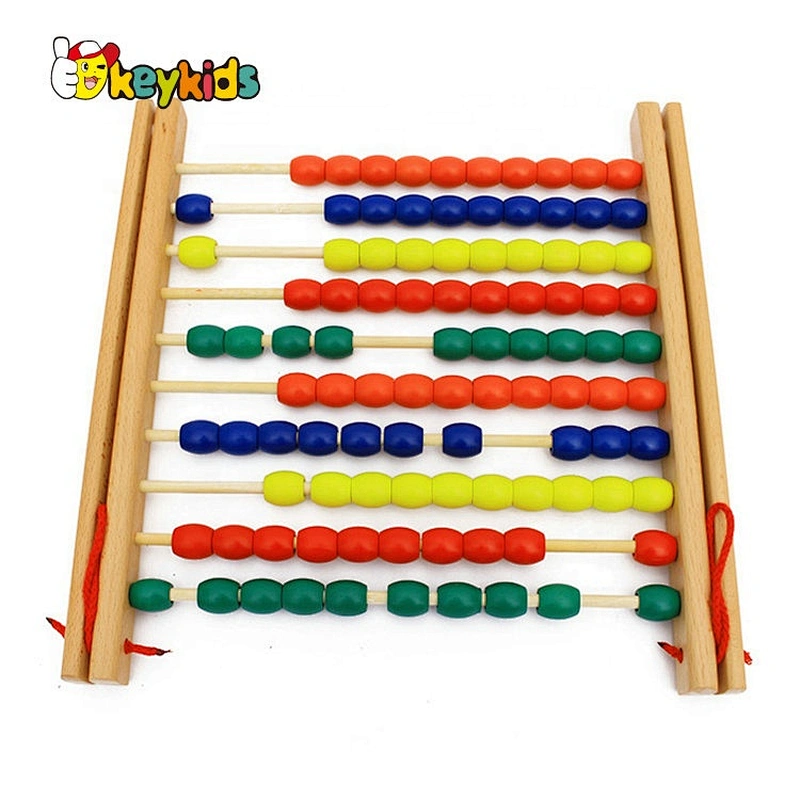 Handmade montessori learning wooden abacus for kids W12F108