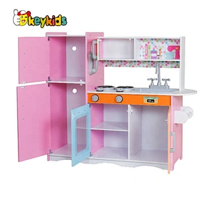 On sale kids cooking pretend wooden toys kitchen set for wholesale W10C569