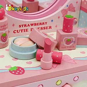 New arrival children wooden toy makeup set for pretend play W10D214