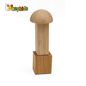 Top sale 12 pieces wooden children building blocks for wholesale W13A178