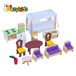2019 Top sale large princess wooden dollhouse for wholesale W06A218