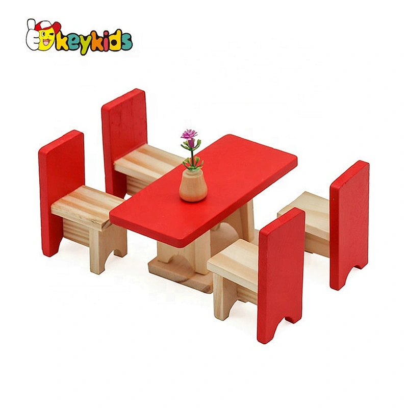 Pretend play diy wooden miniature doll furniture for kids W06B103
