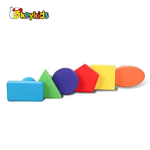 New design baby wooden shape matching toy with knob W13E112