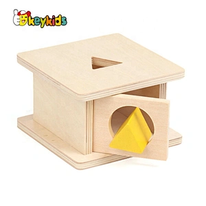 Best design Montessori box wooden object permanence games for baby W12F087