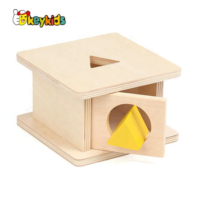 Best design Montessori box wooden object permanence games for baby W12F087