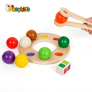New design early development wooden shape matching toy for baby W13E096