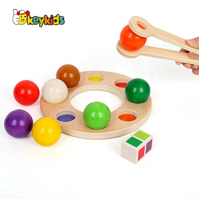New design early development wooden shape matching toy for baby W13E096