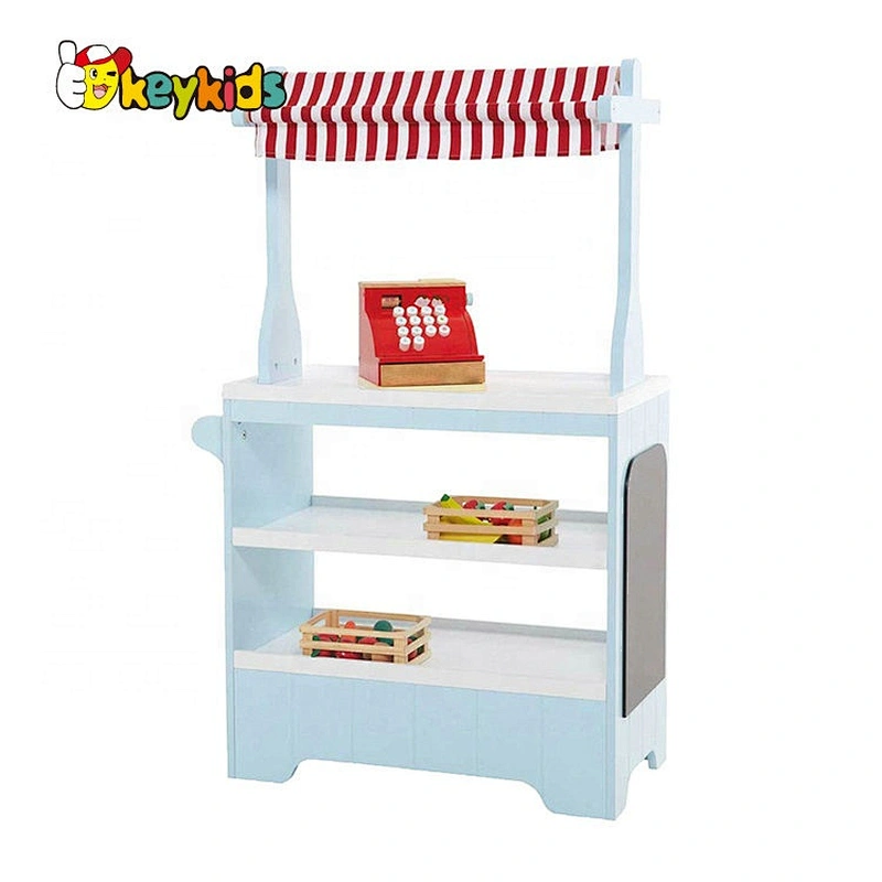 New released children wooden fruit market toy for pretend play W10A108