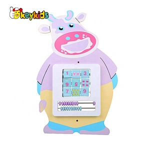 New hottest cartoon wooden kids activity board for education W12D141