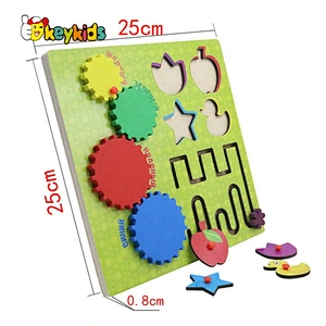 2019 Most popular educational wooden diy sensory board for kids W11H067
