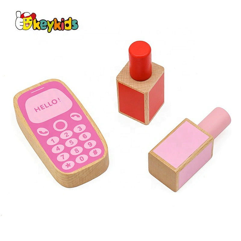 Wholesale kids wooden makeup set toy for pretend play W10D115