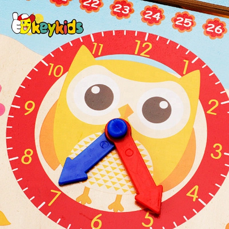New products children educational wooden advent calendar toys W09F002