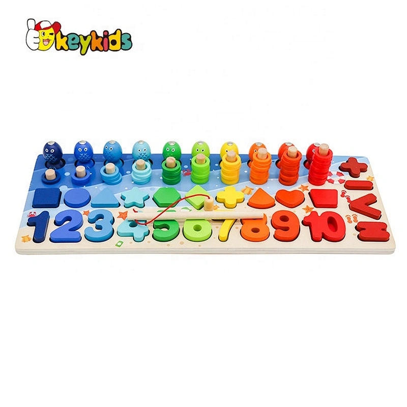 Customize magnetic wooden learning board for baby W12D227