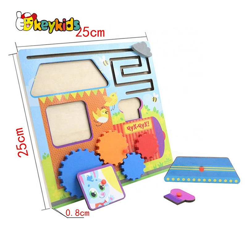 New fashion multi function wooden kids activity board for sale W11H066