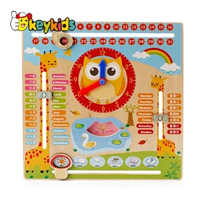 New products children educational wooden advent calendar toys W09F002