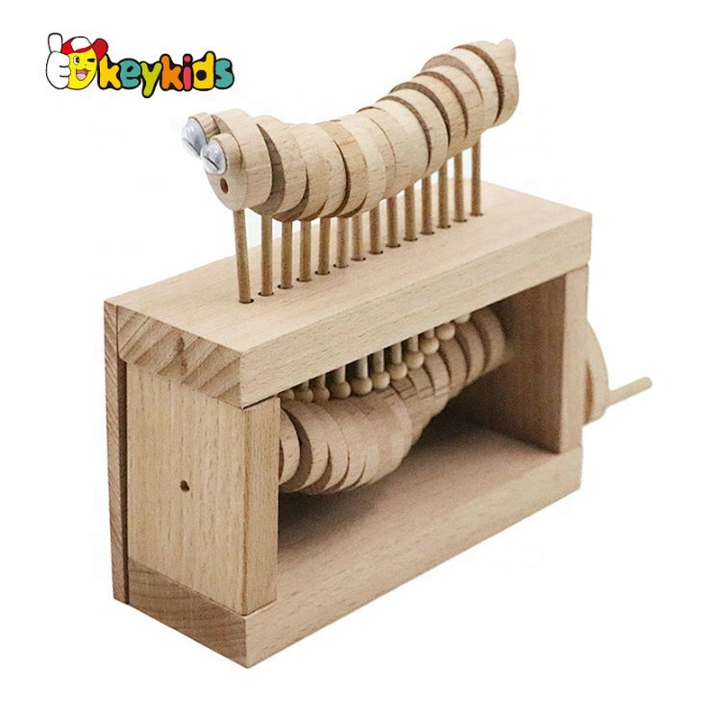 Unique design movements wooden music box for kids W07B072