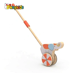 New design preschool wooden push walker toy for baby W05A029