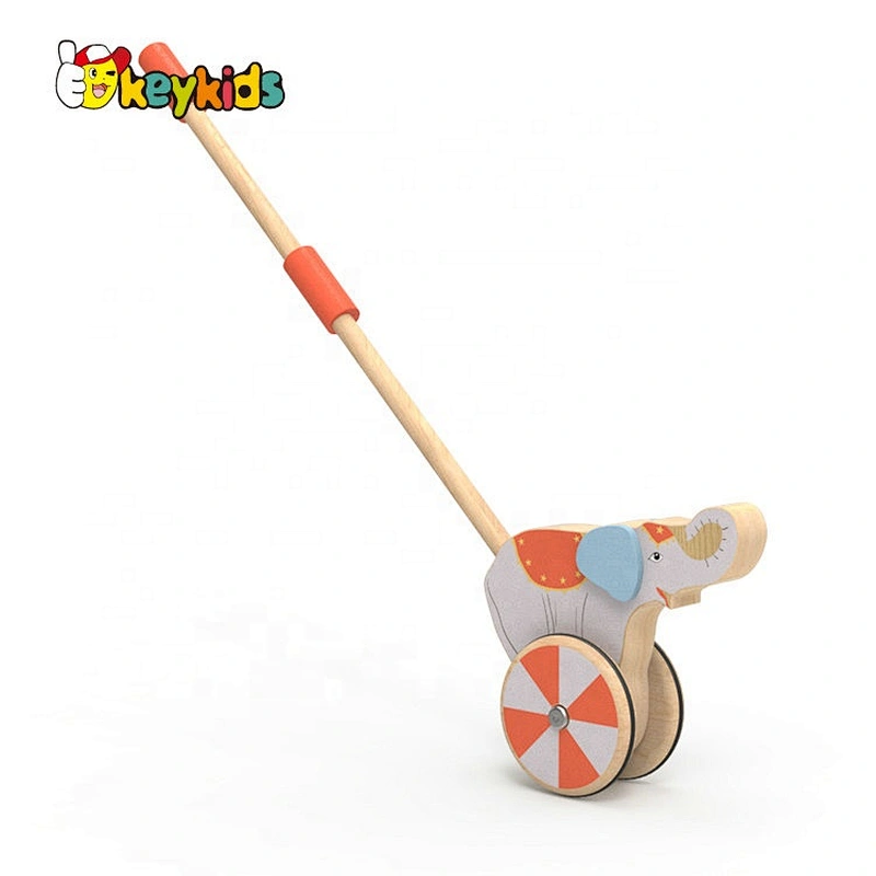 New design preschool wooden push walker toy for baby W05A029