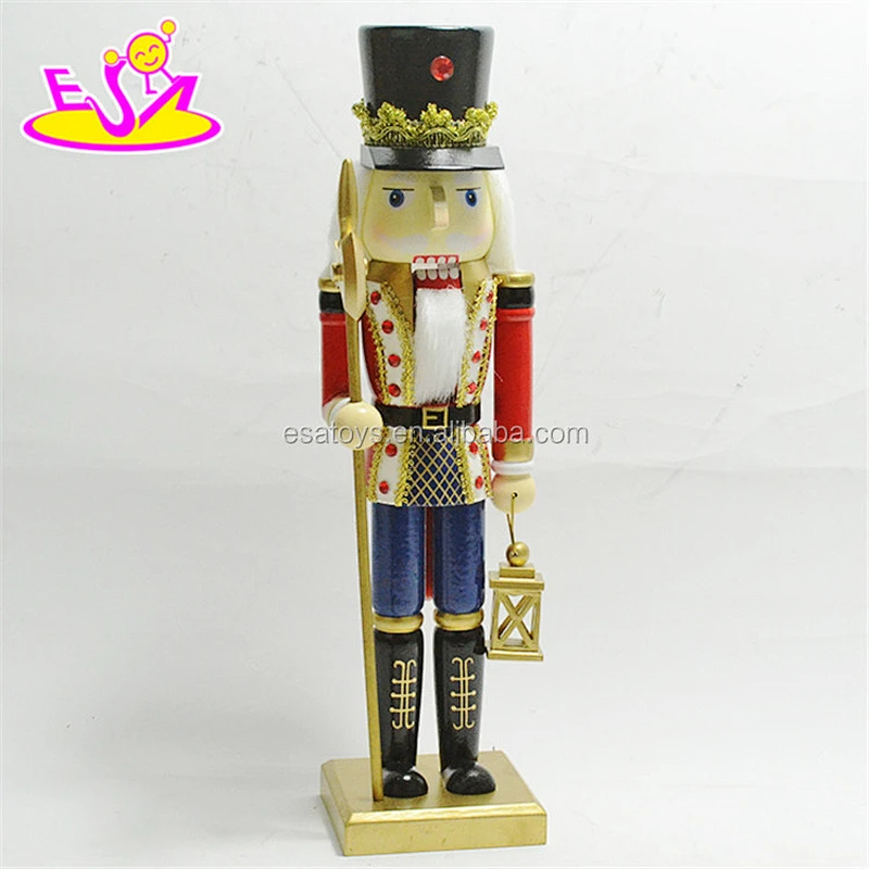 Christmas decoration wooden nutcracker music box for sale W02A214
