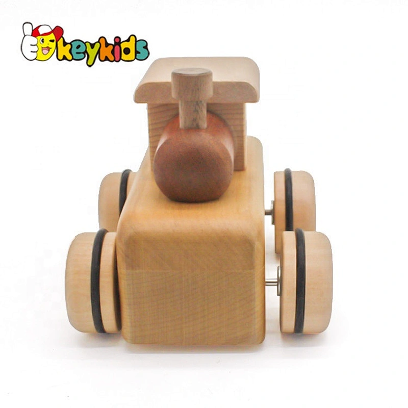 high quality small wooden toy car with music W04A390