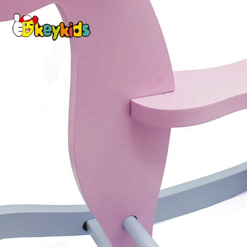 2019 Top sale pink children wooden rocking horse forwholesale W16D118B