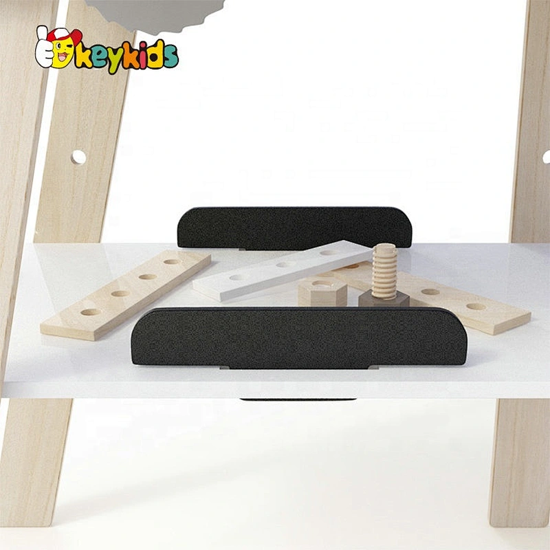 New design educational wooden tool toy workbench for pretend play W03D141
