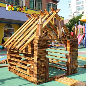2021 Customize educational wooden giant outdoor building blocks for children W01D093