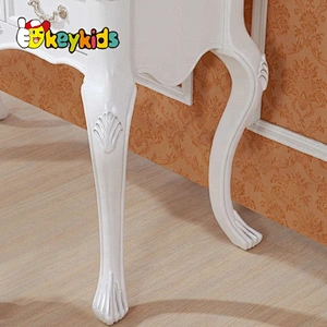 Wholesale Cheapest Wooden Toy Dressing Table With Mirror And Stool W08H017