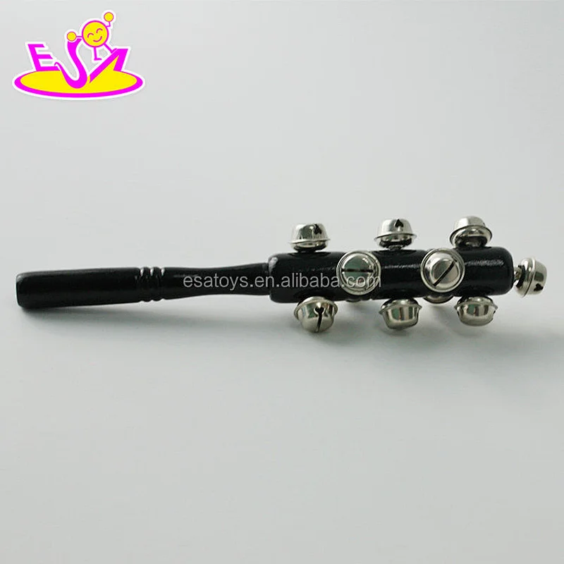 Wholesale cheap black wooden baby rattle toys with high quality W07I126