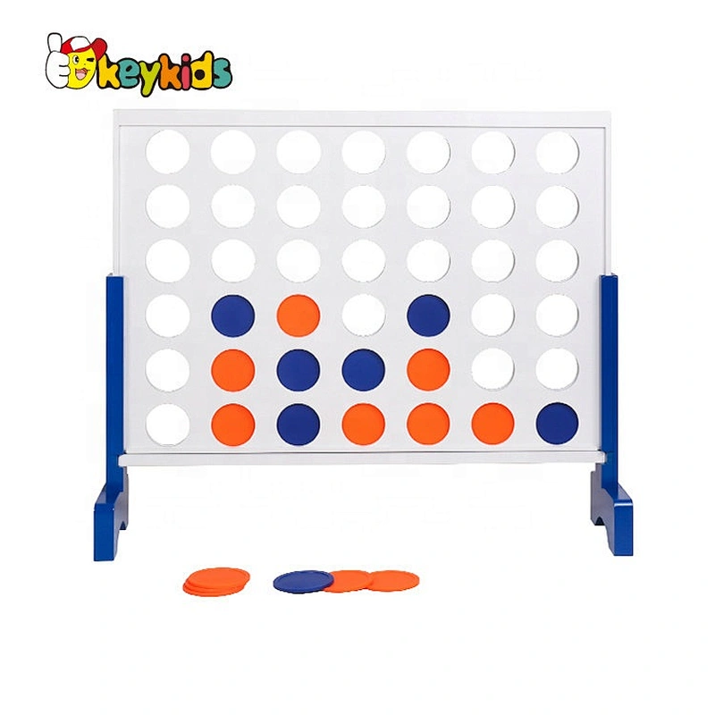 high quality educational wooden connect four game for children W01D060