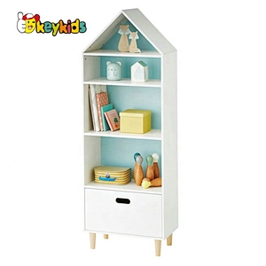 2020 Hot sale kids wooden kids room bookshelf with toy storage W08C295B