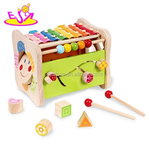 2017 New design educational beats toy wooden toddlers music toys W07A119