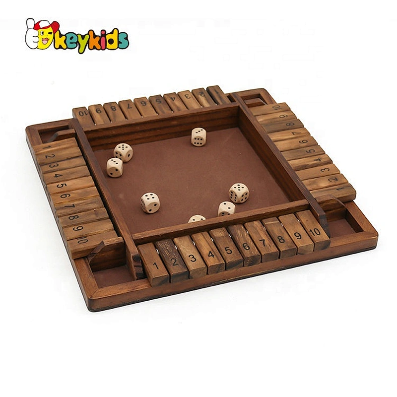 Wooden Children Board Game Shut The Box Dice Games For Kids W11A113