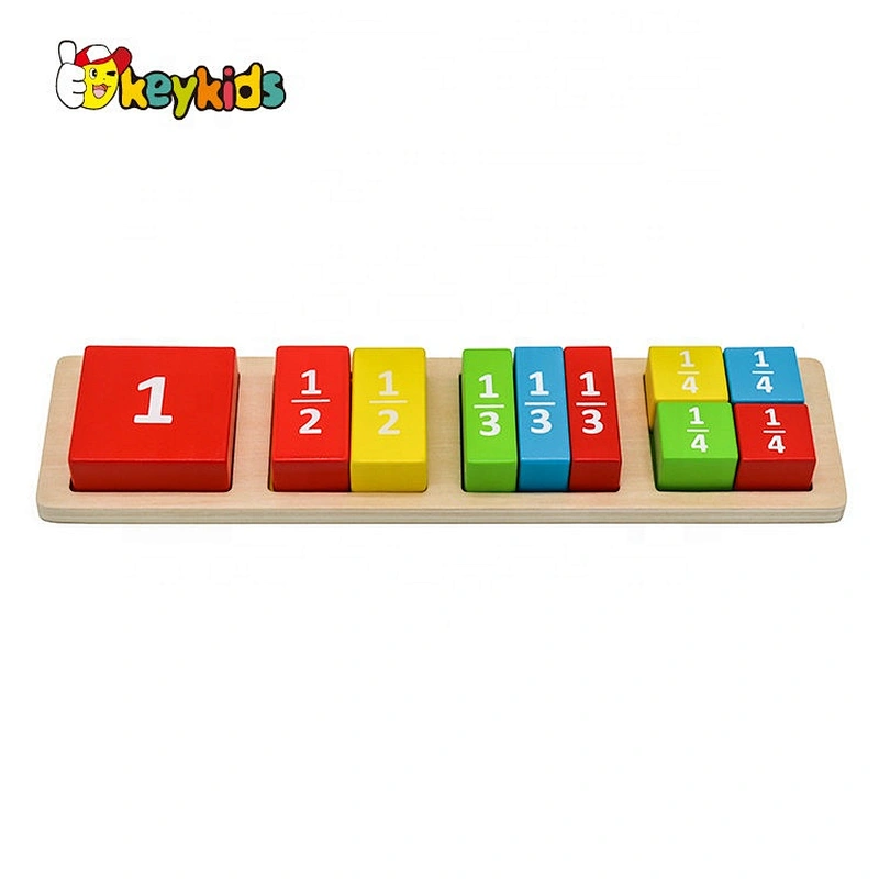 2020 Customize early learning wooden math block for children W13E118