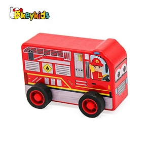High quality kids wooden toy vehicles for wholesale W04A477