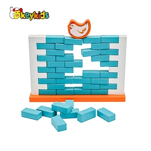 2019 Top sale kids brain puzzle wooden building blocks wall game for wholesale W13D215