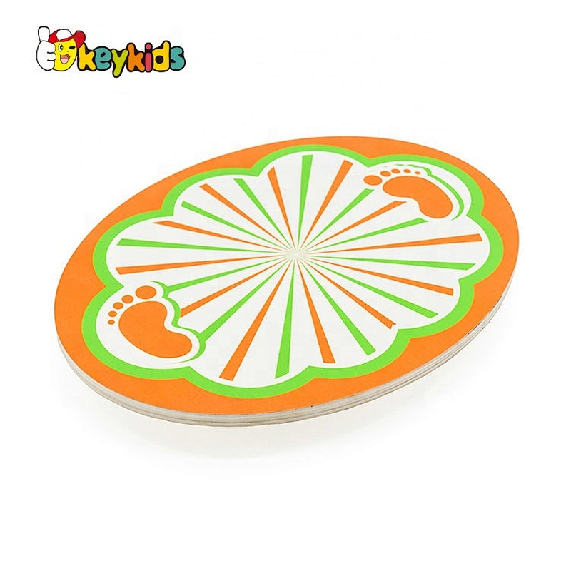 Customize balance exercise wooden kids rocker board for wholesale W01D045
